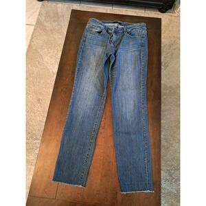 Ann Taylor Slim Boyfriend Jeans Size 8 Womens Medium Wash Blue